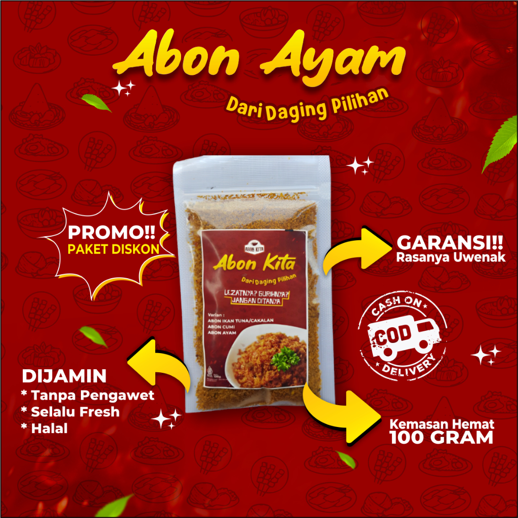 

Dapur Abonkita Abon Ayam Kemasan 100 gram