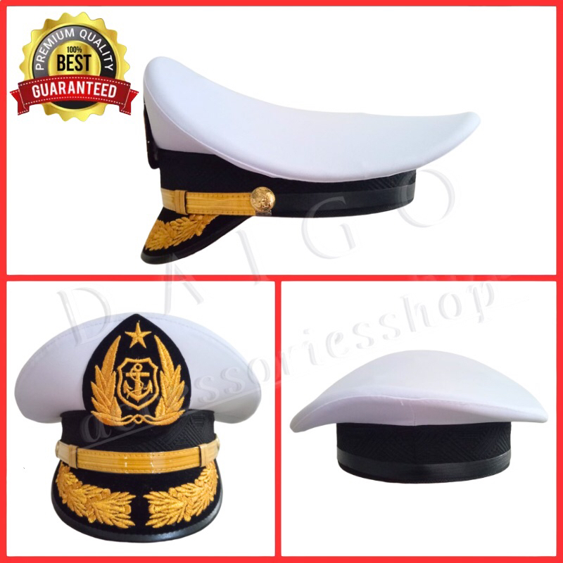 PET Topi Pelayaran Dengan Emblem/Logo