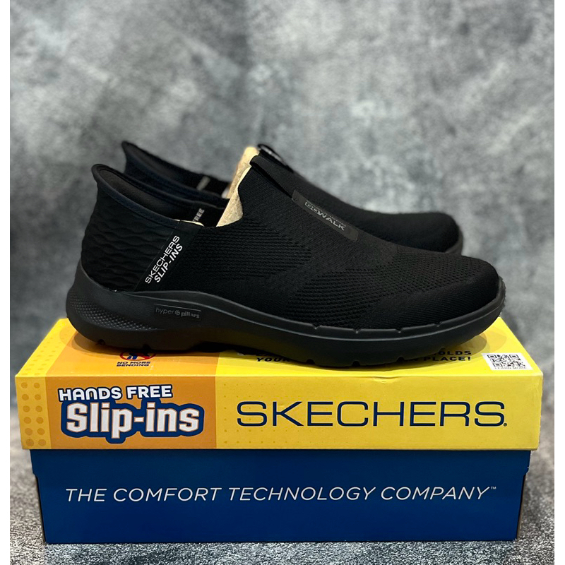Skechers Go Walk 6 / 7 Black / Navy Men’s Shoes Original