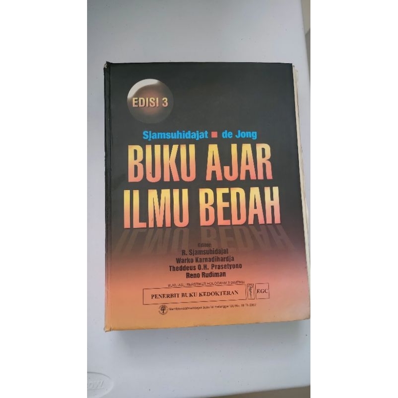 buku ajar ilmu bedah de jong