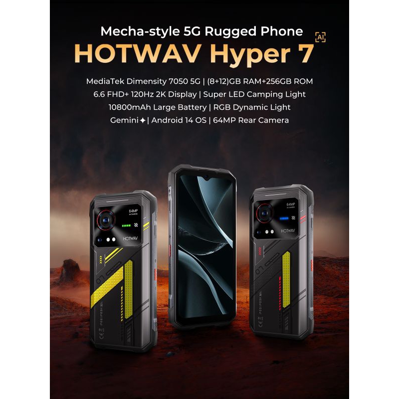 Hotwave Hyper 7 5G (outdoor Smartphone / Rugged Phone)