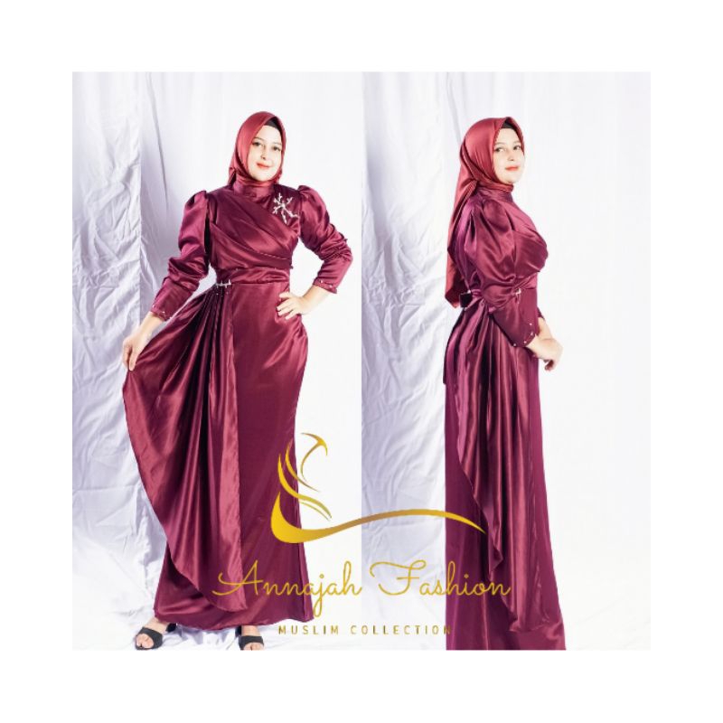 GAMIS SATIN PAYET TERBARU PREMIUM byAnnajahfashion