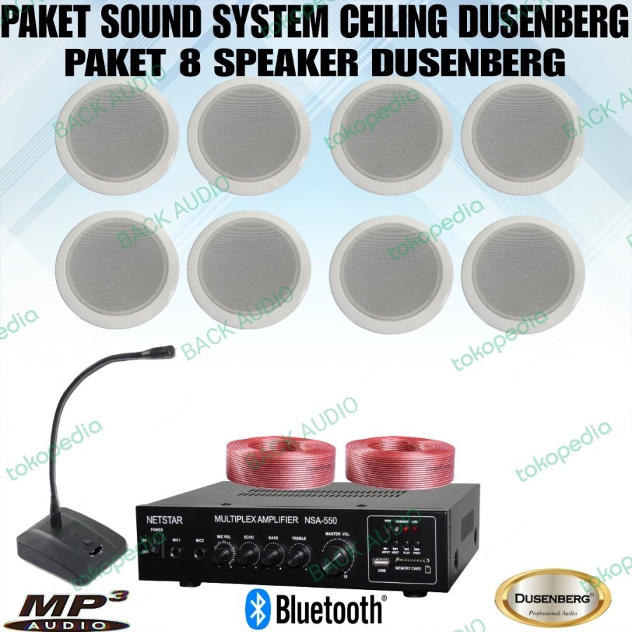 paket ceiling dusenberg speaker kantor dan cafe sound speaker ceiling