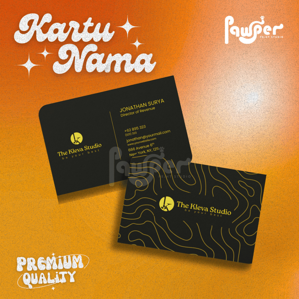 Cetak Kartu Nama PREMIUM | Jasa Desain | Cepat dan Murah