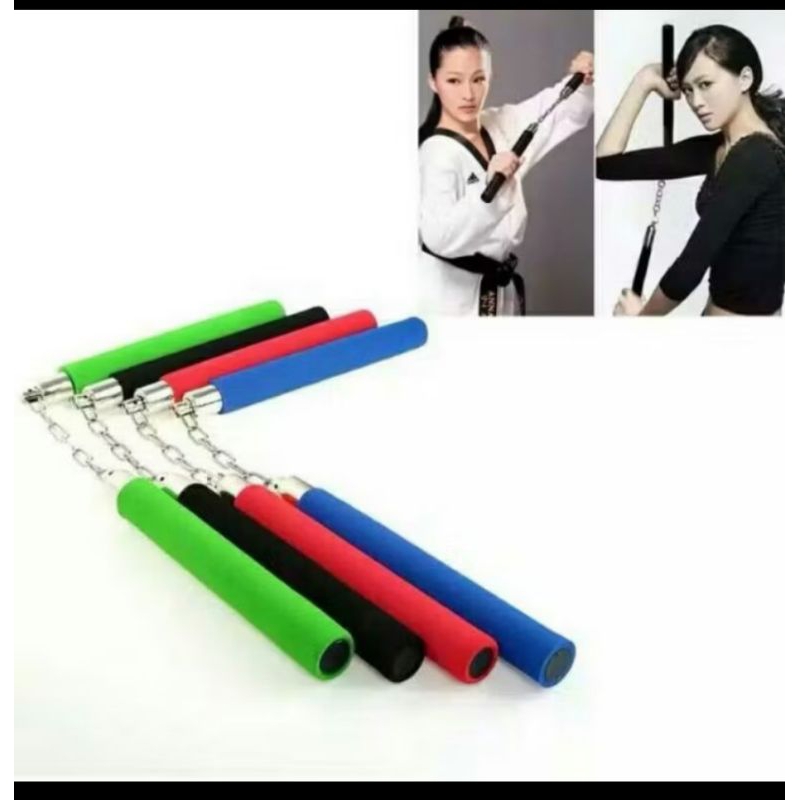 nunchaku busa double sctik busa warna warni