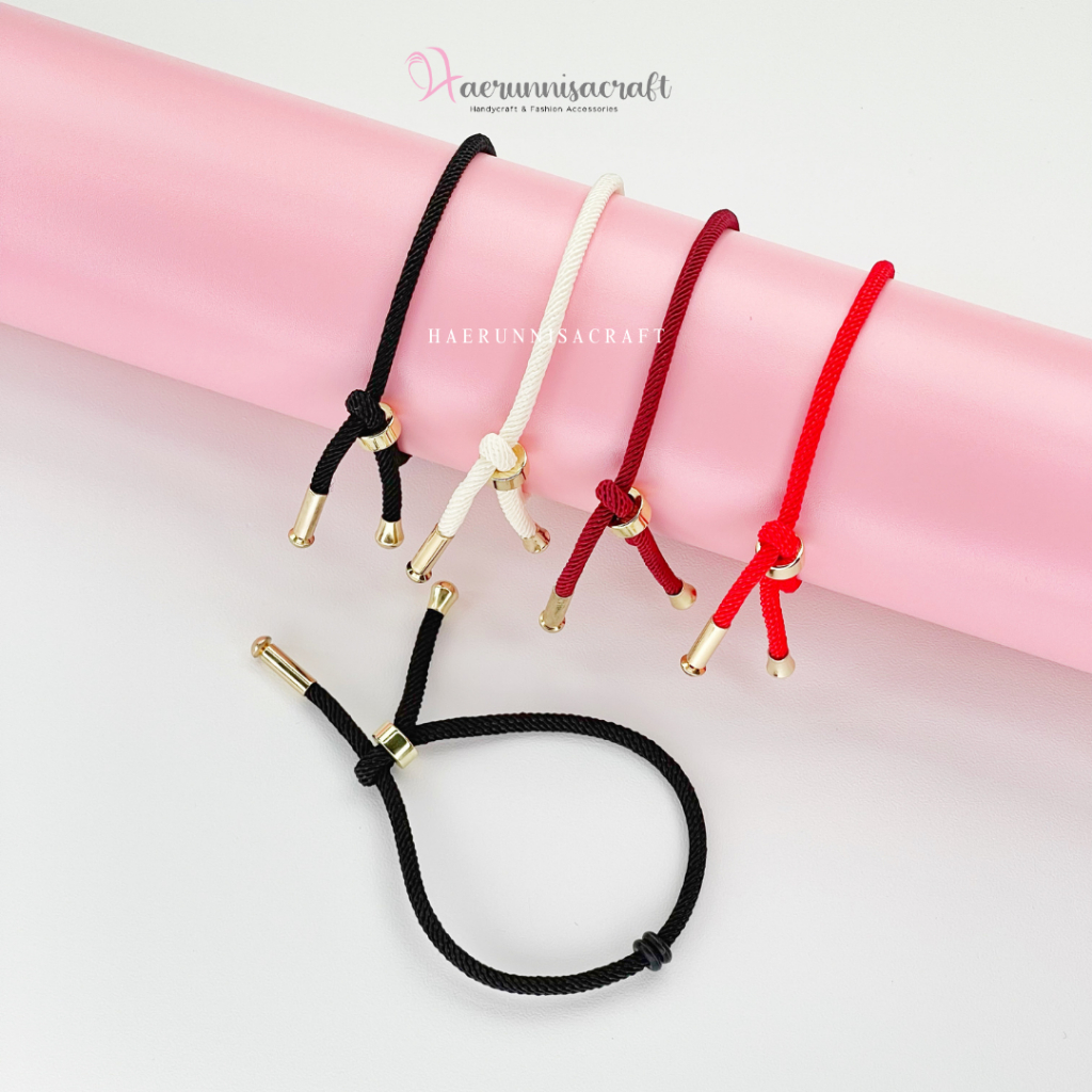 Gelang Serut Tali Polos Hongkong Anak Dewasa