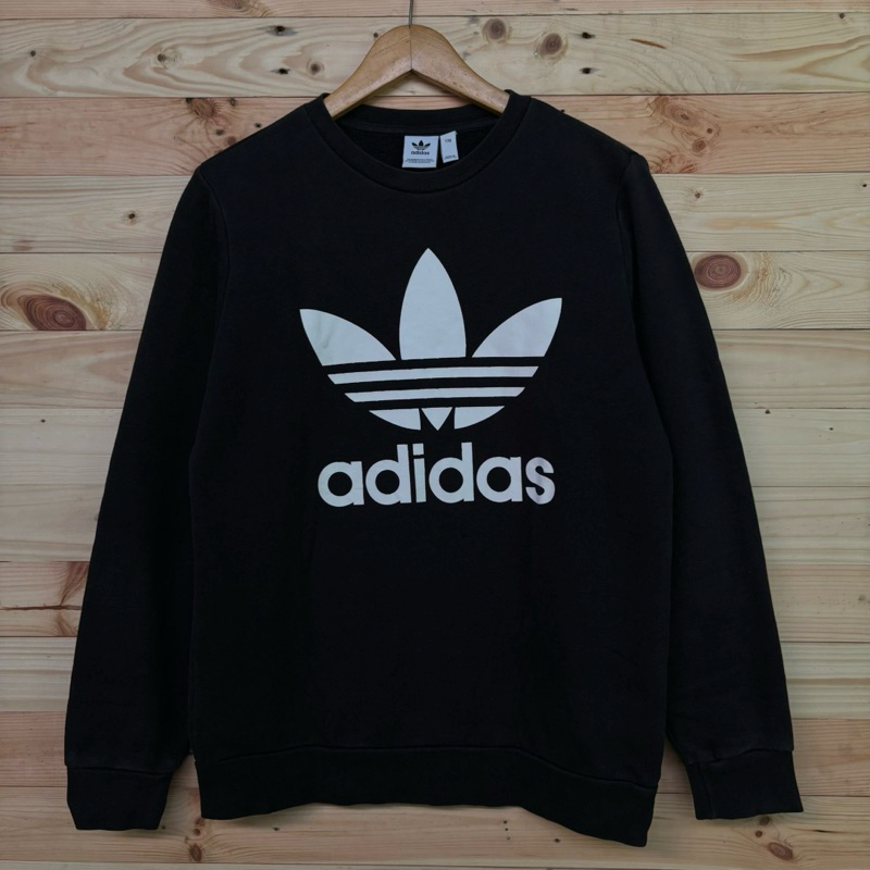 Crewneck Hoodie Adidas Trefoil Europa Originals - Second Very Good Condition Untuk Pria & Wanita