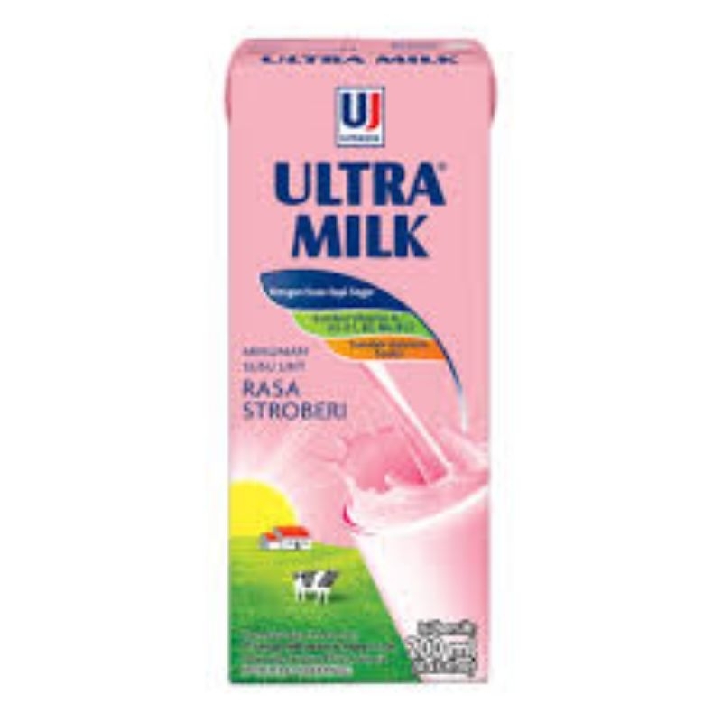

PROMO SUSU ULTRA MILK RASA STRAWBERRY 200 ML