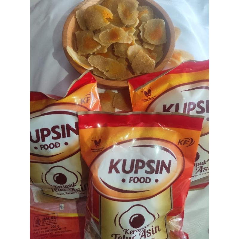 

KERUPUK TELUR ASIN KHAS BLITAR cap KUPSIN FOOD( mentah)