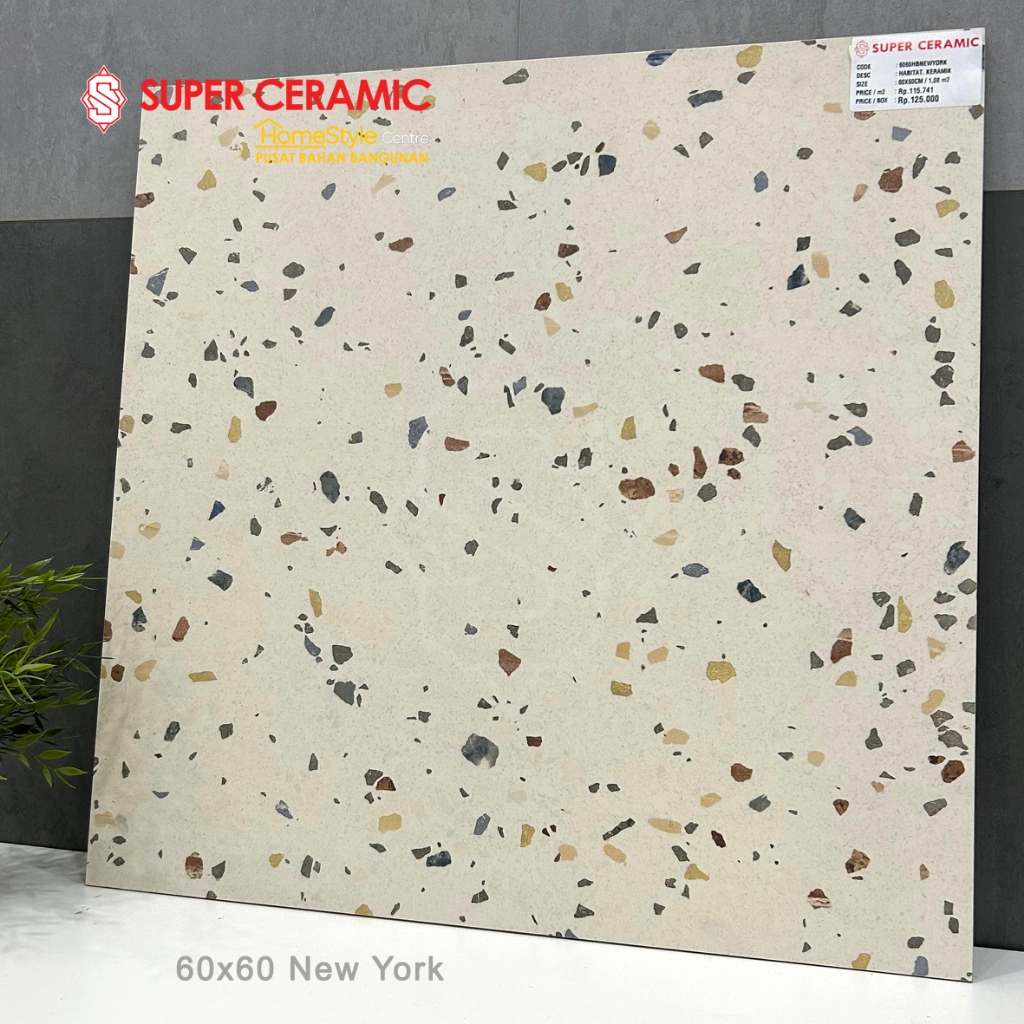 HABITAT 60X60 Keramik Terazzo Kasar - NEW YORK