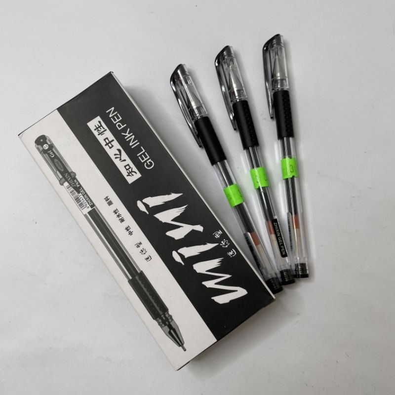

Pulpen zhi xin mini gel 0.5mm hitam (12pcs)