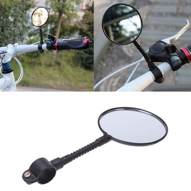 Kaca Spion Bulat Pendek Sepeda / Kaca Spion Sepeda / Spion Sepeda Adjustable Kaca Bulat Universal