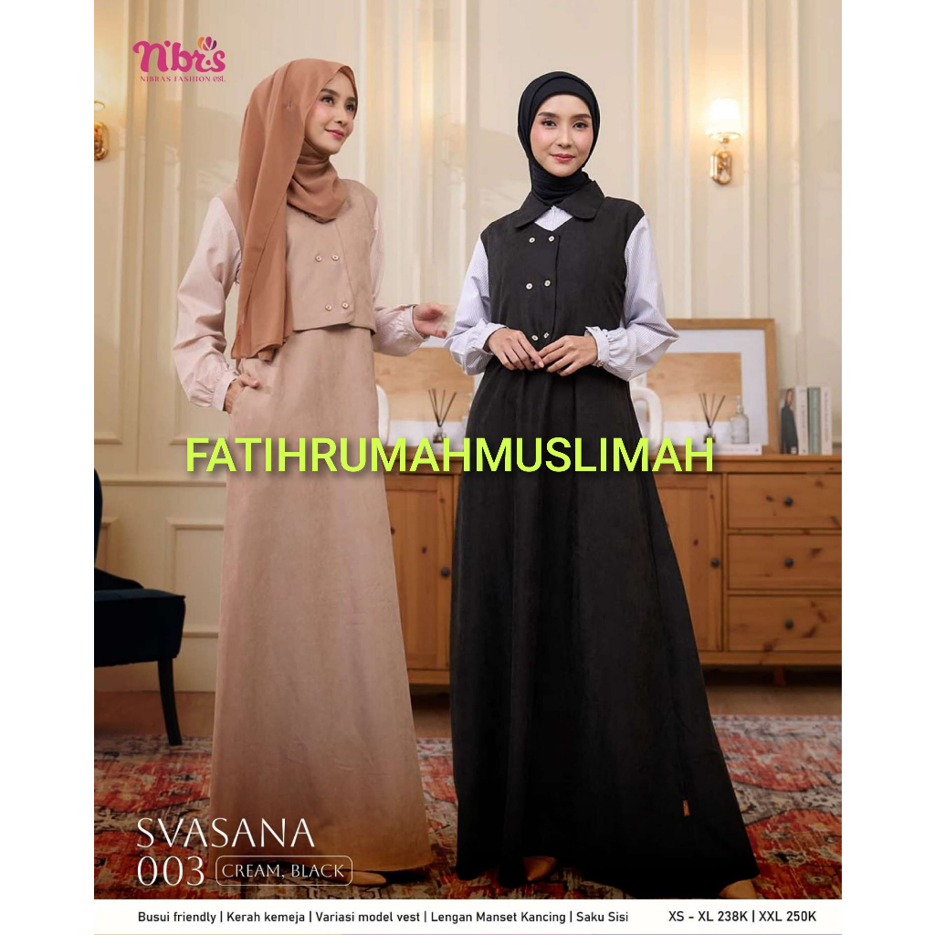 NEW / TERBARU / NIBRAS / GAMIS DEWASA / GAMIS NIBRAS / GAMIS / SVASANA 003 / SVASANA 003 / NIBRAS GA