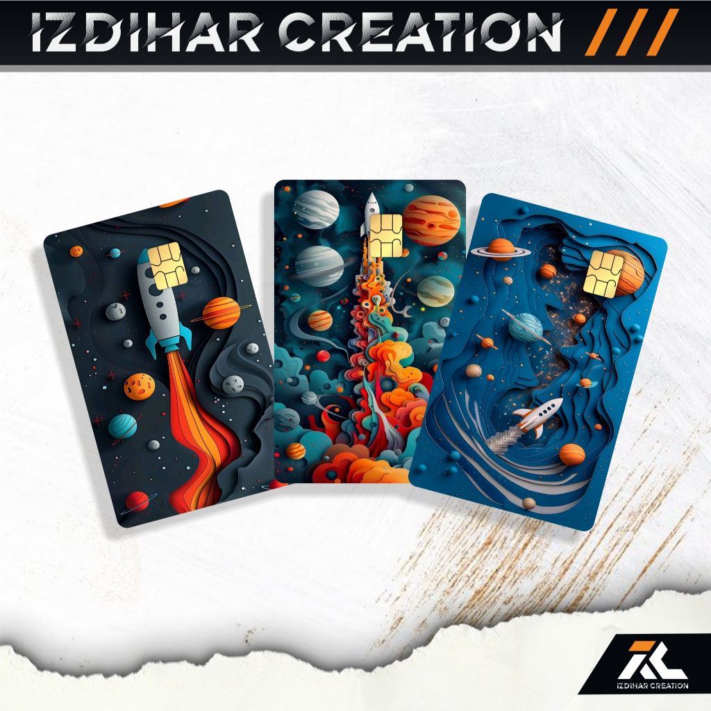 

STIKER ATM STICKER KARTU Rocket A KEREN Skincard Garskin Stiker Pelindung Kartu ROCKET A Keren