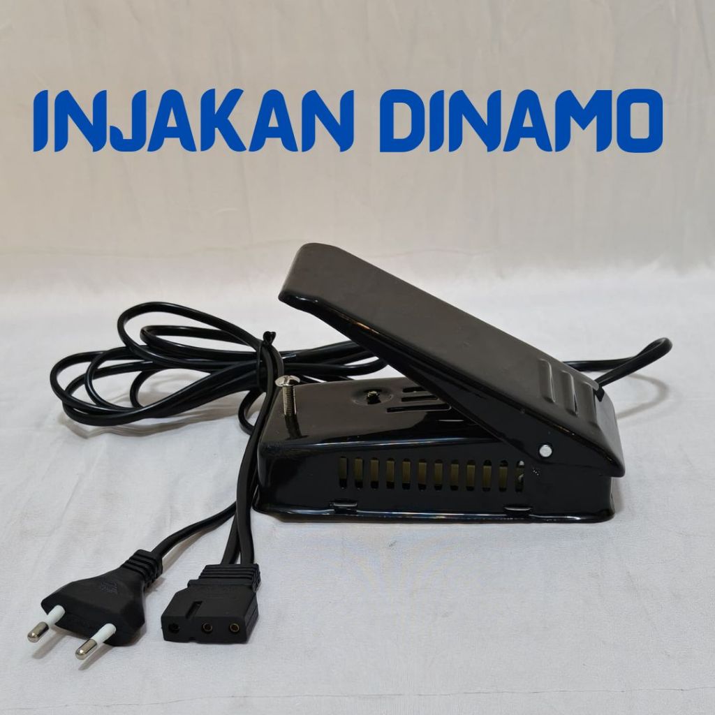 Foot Pedal / Injakan dan Kabel untuk Dinamo Kecil Mesin Jahit Klasik dan Obras Traditional