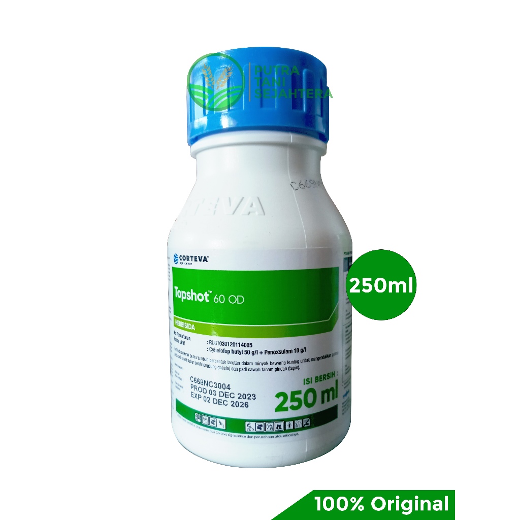 Herbisida TOPSHOT 60OD 250ml Herbisida Sistemik Purna Tumbuh untuk Padi