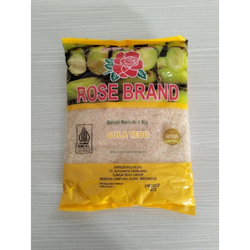 

Gula pasir/gula tebu rose brand 1kg