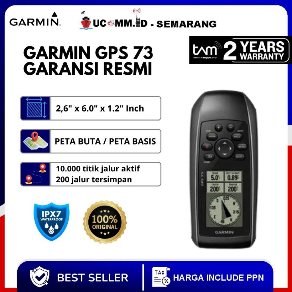 GARMIN Gps 73 GPS73 Handheld Waypoint Bahasa Indonesia Garmin Gps 73 Indonesia Garansi Resmi TAM