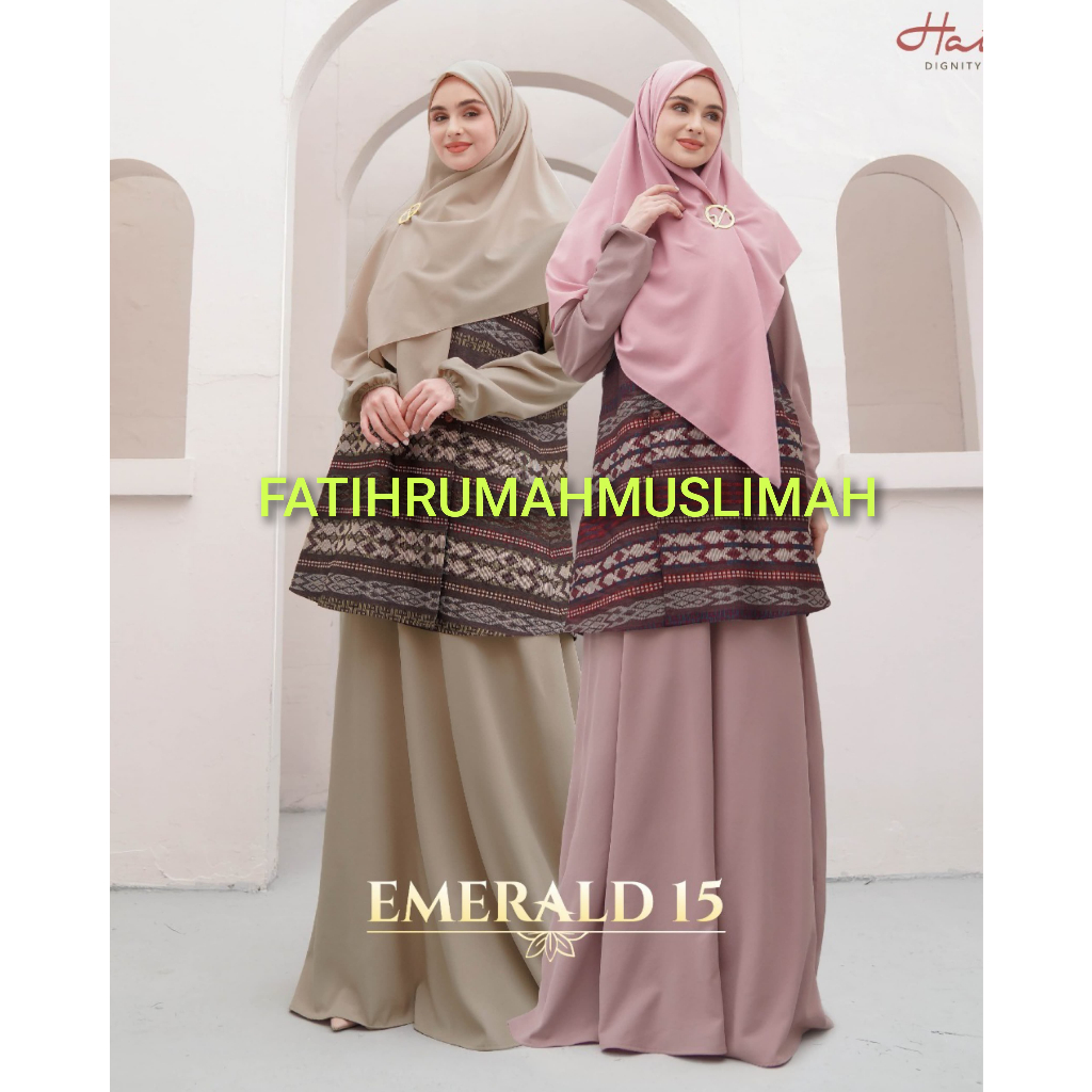 HAITWO / GAMIS DEWASA / GAMIS EMERALD 015  / EMERALD 015 / HAITWO