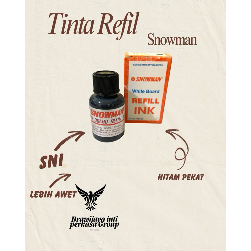 

Isi Refil tinta spidol Snowman Boardmarker