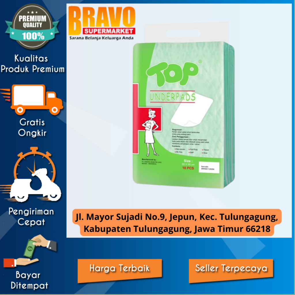Bravo Supermarket Tulungagung - Top Underpads