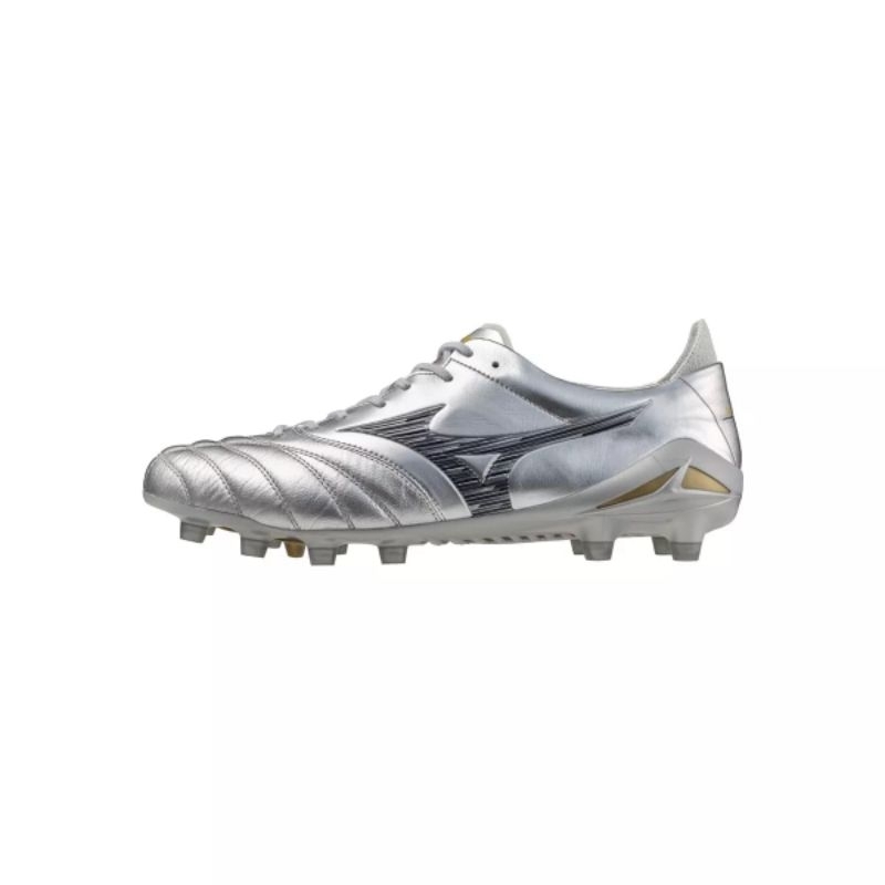 SEPATU BOLA - MIZUNO MORELIA NEO IV JAPAN FG "PLATINUM SILVER PACK"