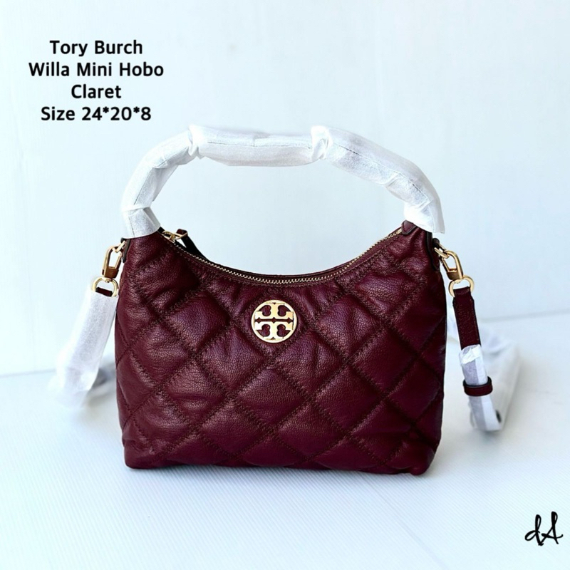 TB Willa Mini Hobo Claret