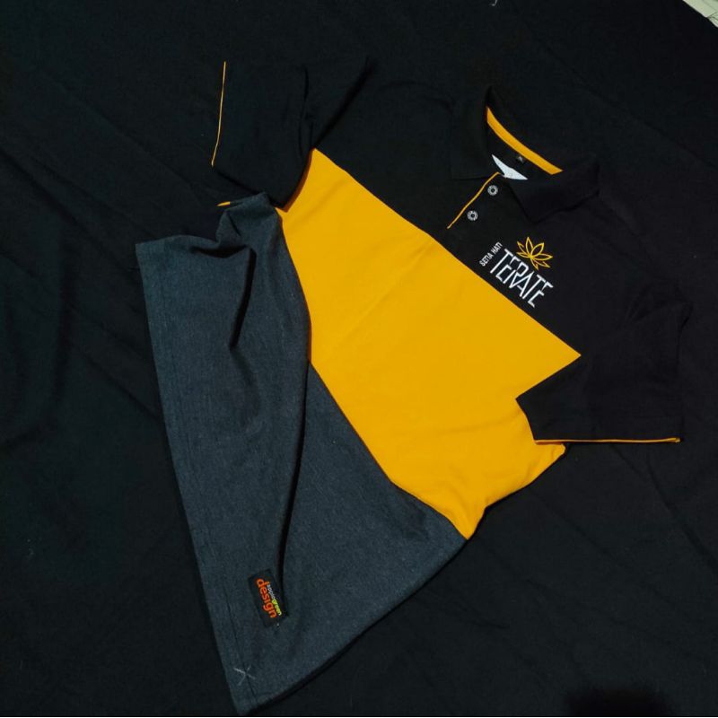 Kaos Kerah SH Terate Hitam Kuning TERATE EMAS