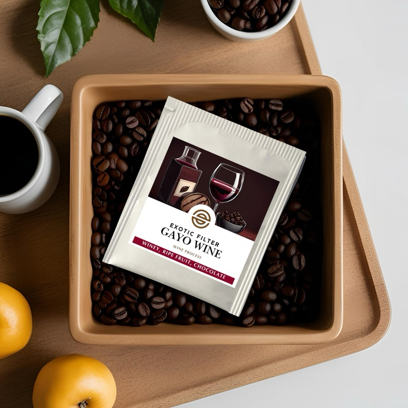 

Drip Bag Coffee - Specialty Arabika Gayo Wine [5pcs]
