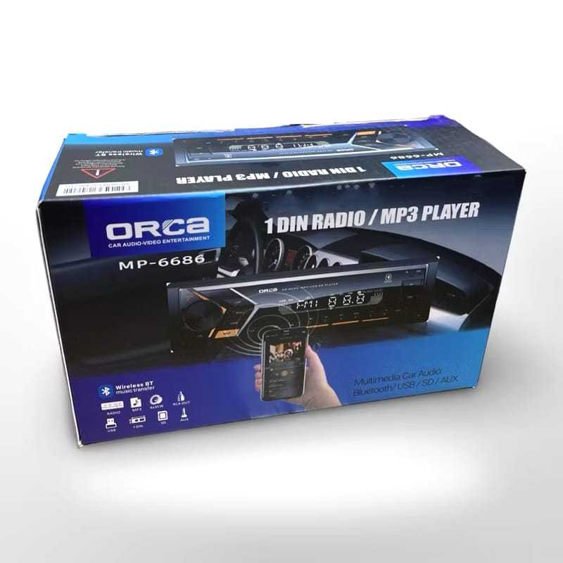 Tape Mobil Mp3 Bluetooth ORCA Mp 6686 Mp3 ORCA Bluetooth ORCA Single din Bluetooth