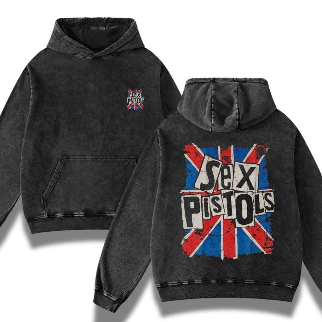 Sex Pistols" Stone Wash Hoodie | Washing | Jaket | Hoodie Band