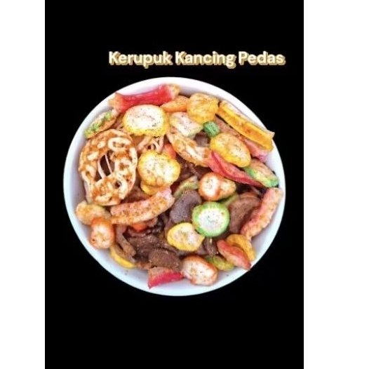 

KERUPUK KANCING MIX PEDAS VIRAL 500G