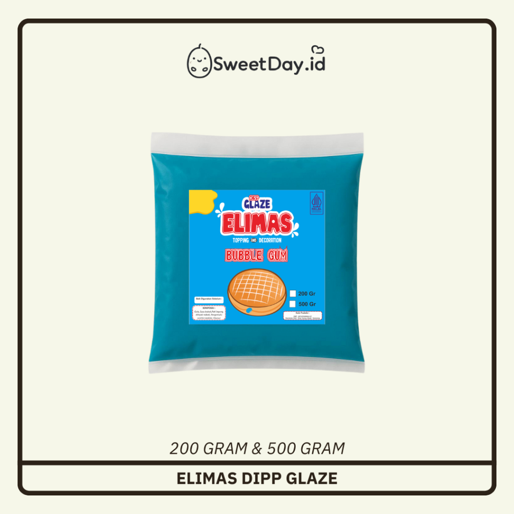

Glaze 200 & 500 Gram Bubble Gum Elimas