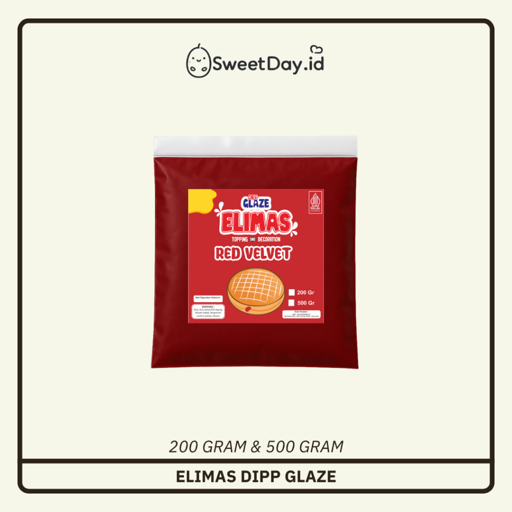 

Glaze 200 & 500 Gram Red Velvet Elimas