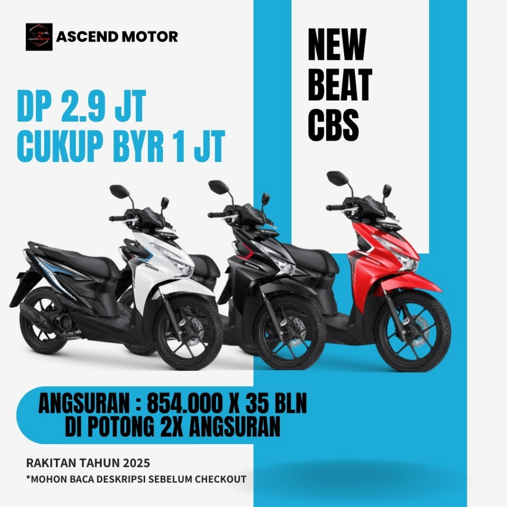 DP Motor Beat CBS Kredit Leasing Cimahi Bandung