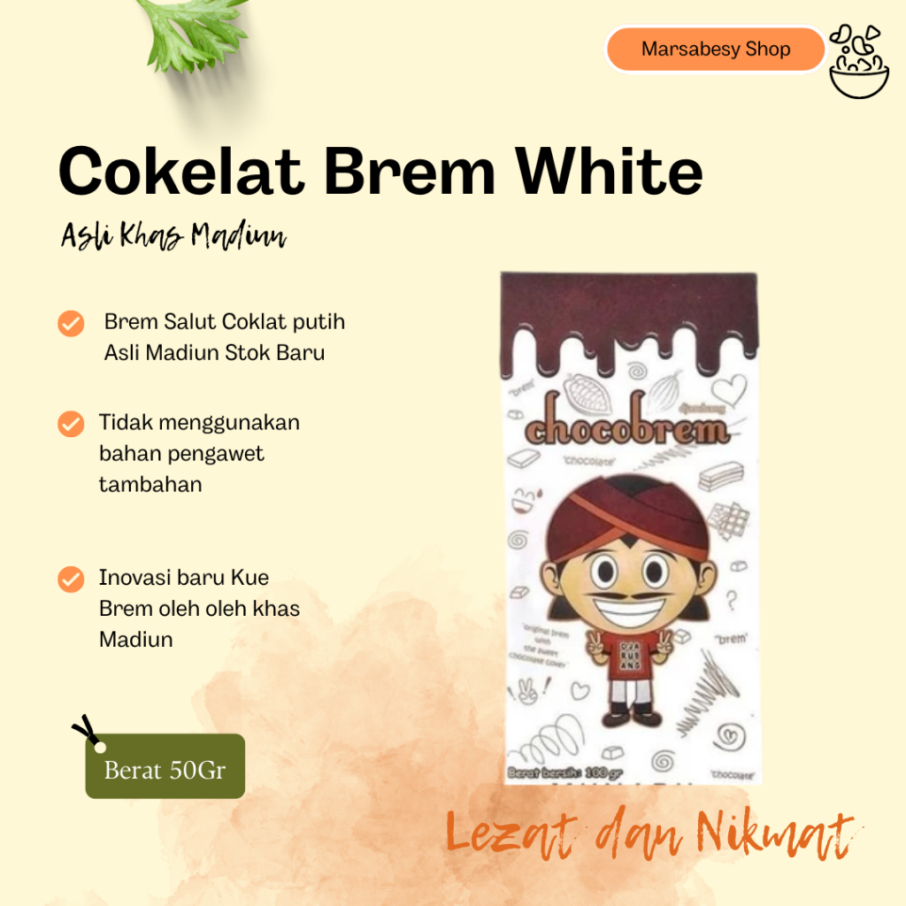 

NEW Cokelat Brem White Chocolate Chocobrem Coklat Putih MURAH BERKUALITAS