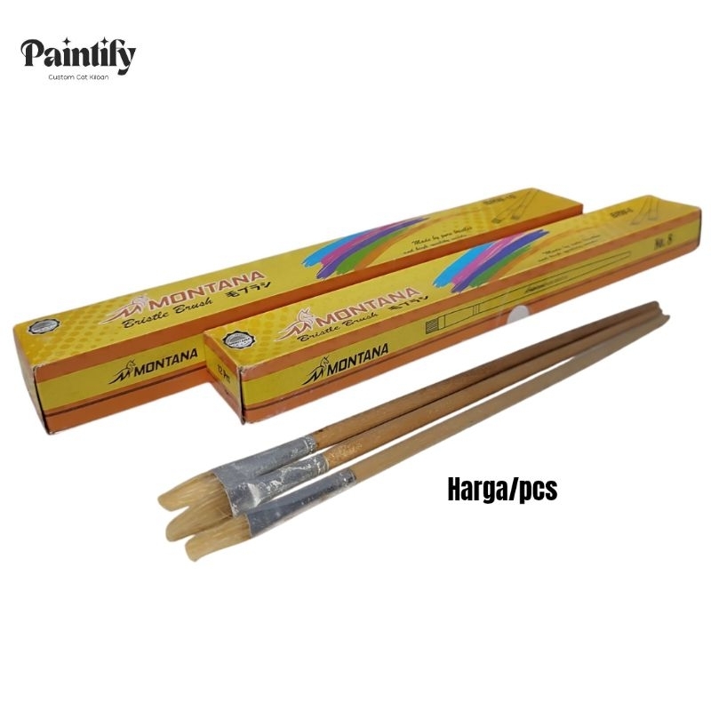

Kuas Lukis SATUAN Montana Ukuran NO-4/8/10 Harga Satuan/Pcs