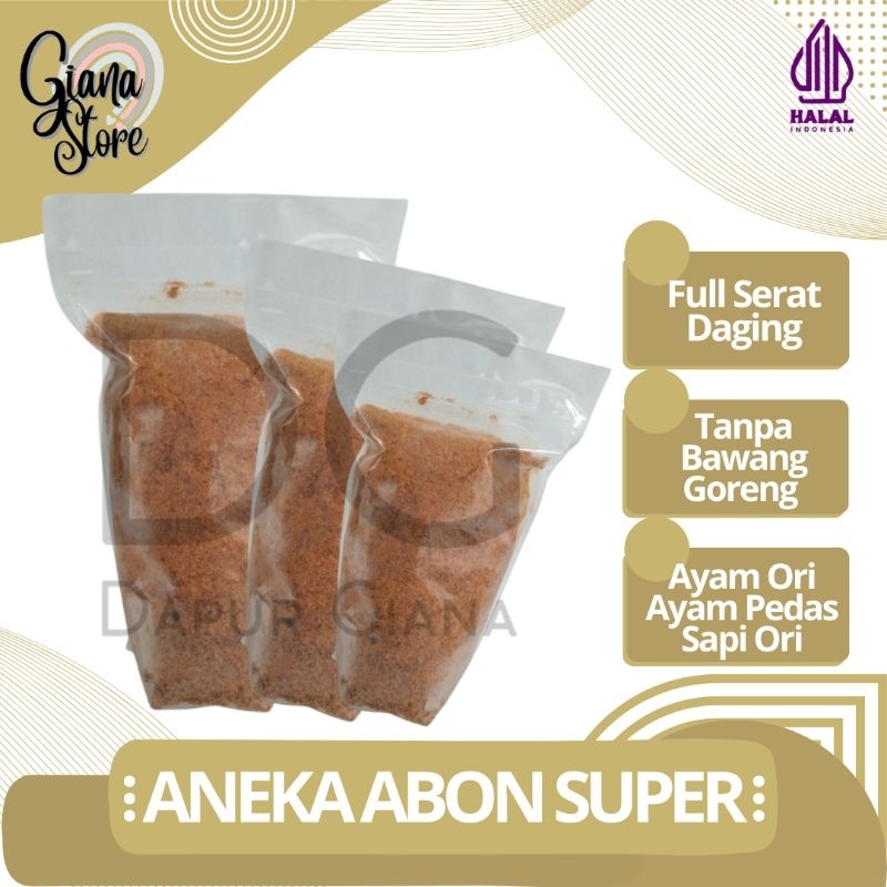 

Abon Sapi Ayam Original Pedas Beef Chicken Floss Bekal Umroh dan Haji