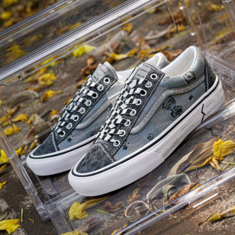Sepatu Model VANS Style 36 x Hirono Grey/Black Original Guarantee