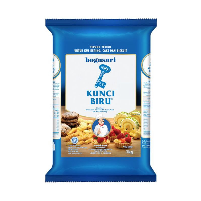 

Bogasari Kunci Biru Tepung Terigu Premium 1kg