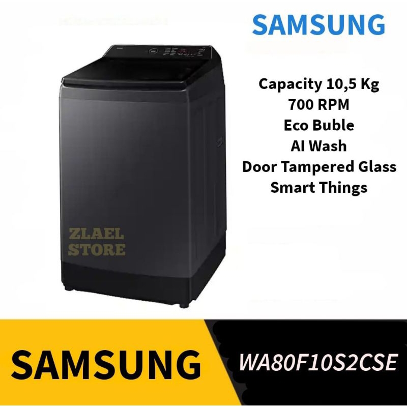 Mesin Cuci 1 Tabung 10,5 Kg Samsung WA80F10S2CSE Mesin cuci 10,5kg Samsung WA80F10S2 mesin cuci 10 k