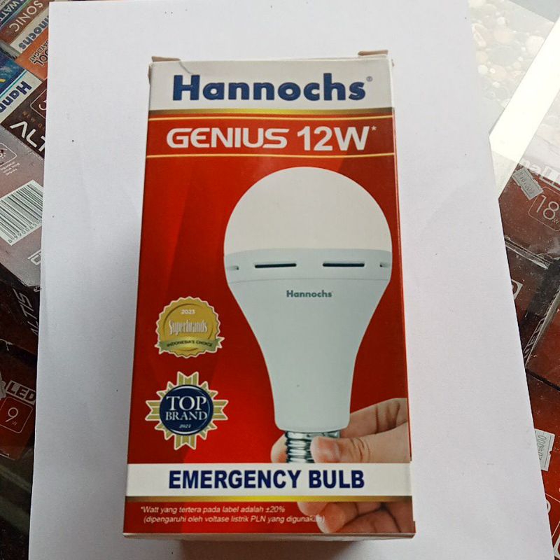Lampu LED emergency hannoch 12 watt