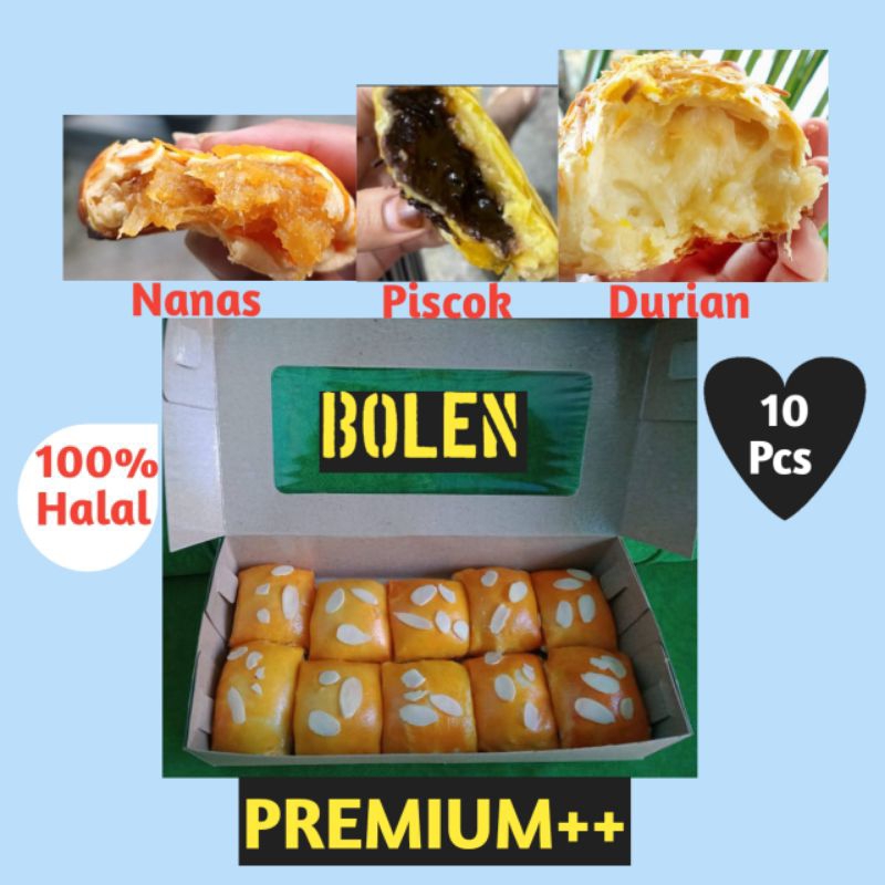 

Kue Bolen Durian PREMIUM Roti Duren Nanas Pisang Coklat