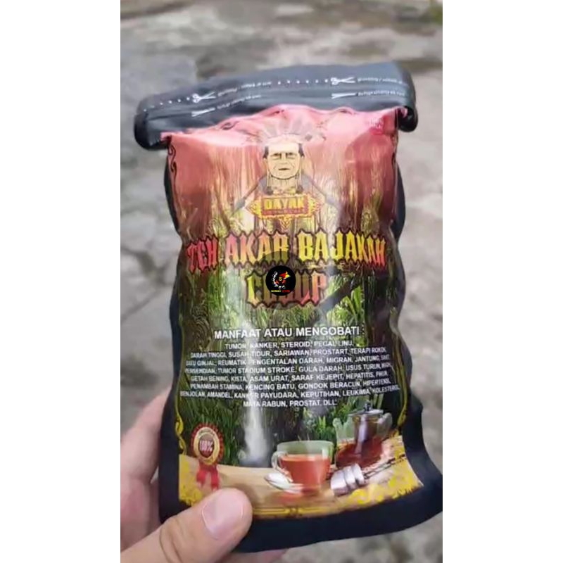 

Teh Kesehatan Akar Bajakah Celup 1 Pack Isi 30 Pcs Asli Kalimantan