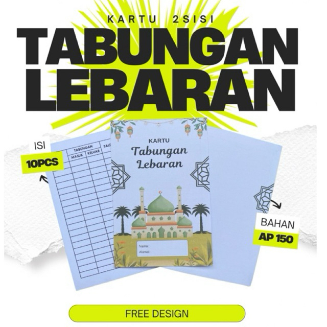 

KARTU LEBARAN | BEBAS CUSTOM isi 10pcs