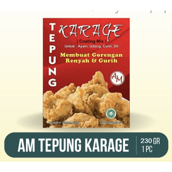 

Bumbu instan AM Tepung Karage 230 gr