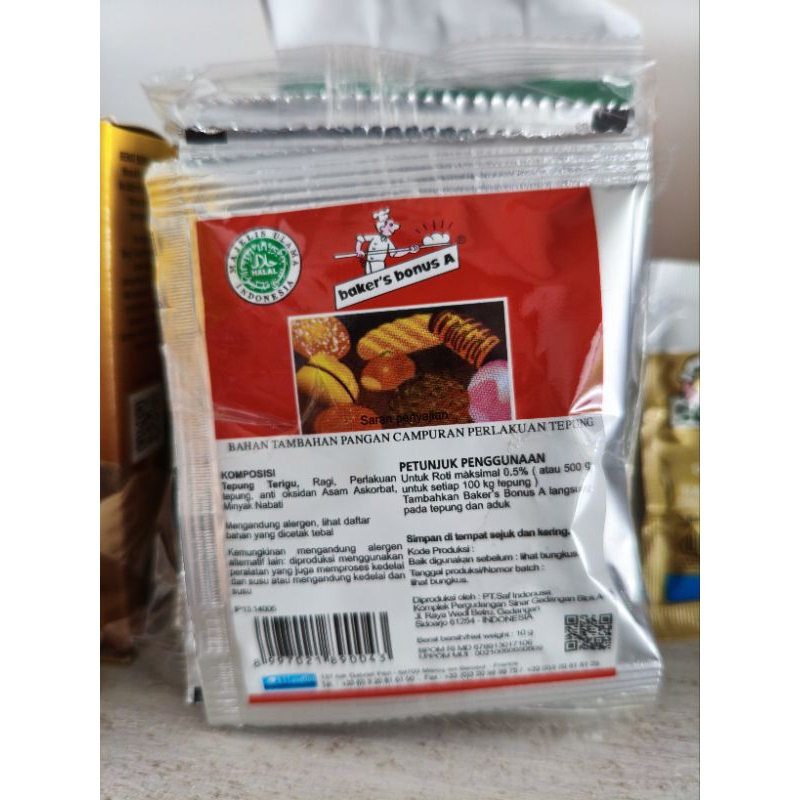 

Bread improver Baker Bonus A Pelembut Roti 10gr