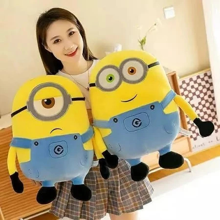 Boneka Minions Lucu Imut Lembut Bahan Ukuran Jumbo Sedang Besar Dan Mini Original / Boneka Minions