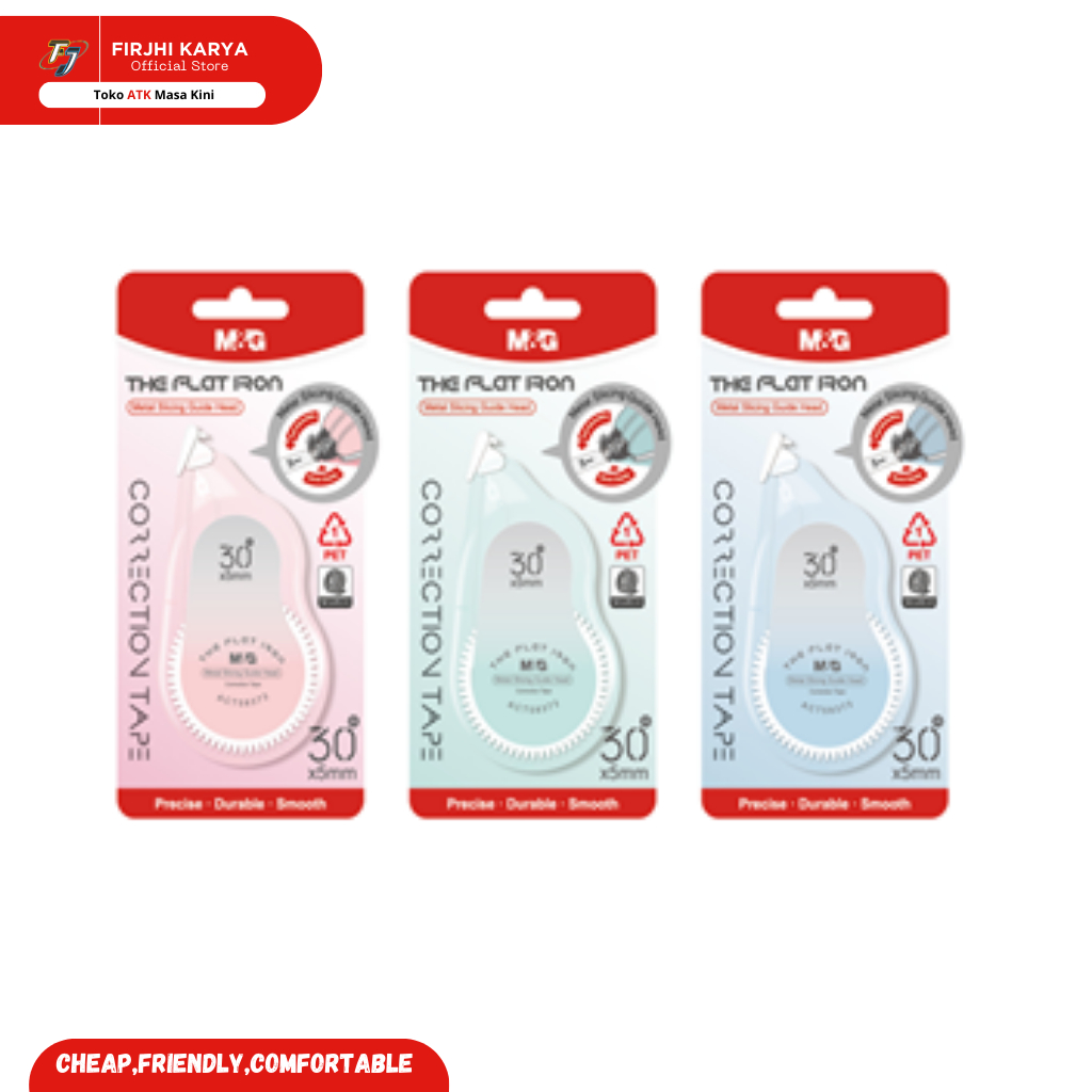 

M&G Correction Tape 30M*5mm The Flat Iron 58373