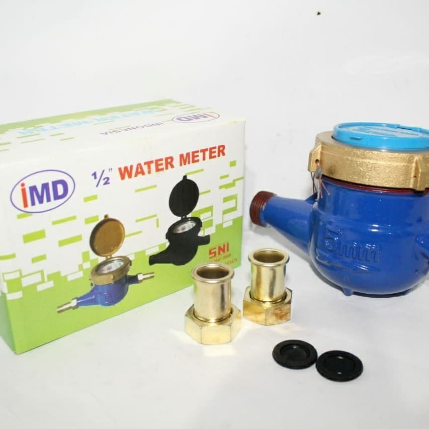 1 dus besar isi 20 biji - METERAN AIR PDAM BESI 1/2" 3/4" High Rekomen Meteran PDAM 1/2" 3/4" METERA
